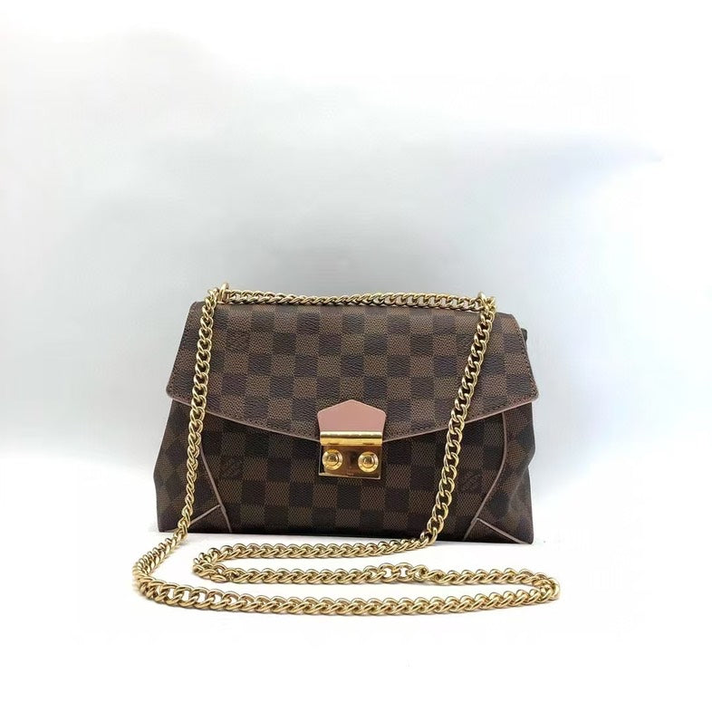 Louis Vuitton Damier Brown Chain Bag