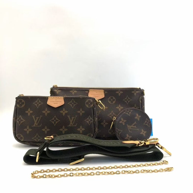 Louis Vuitton Monogram Multi Pochette Bag Brown