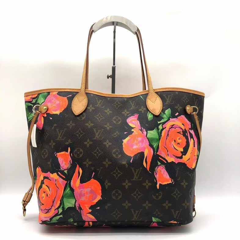 Louis Vuitton Neverfull Monogram Floral Tote Bag