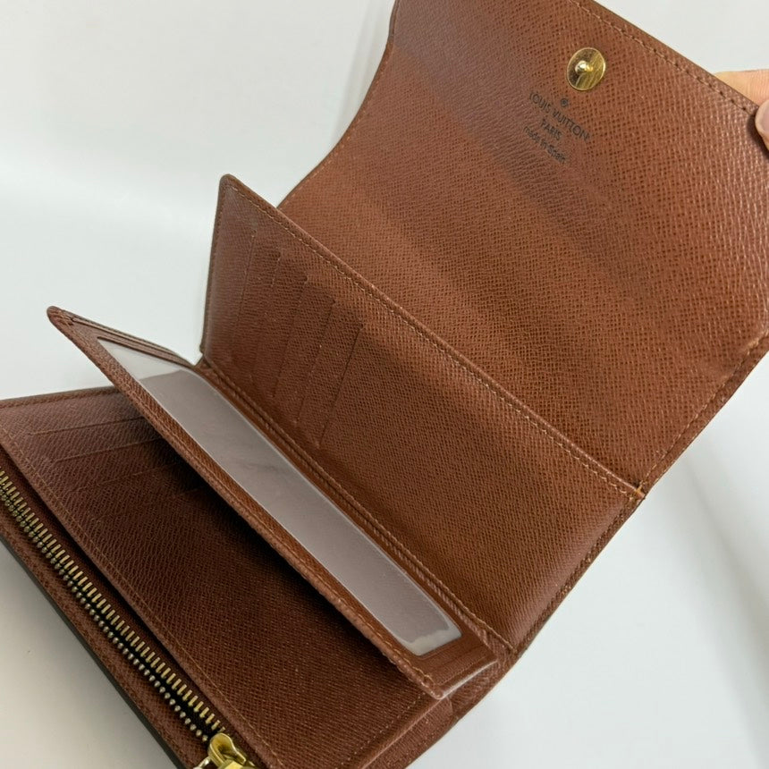 Louis Vuitton Monogram Brown Wallet Compact Size