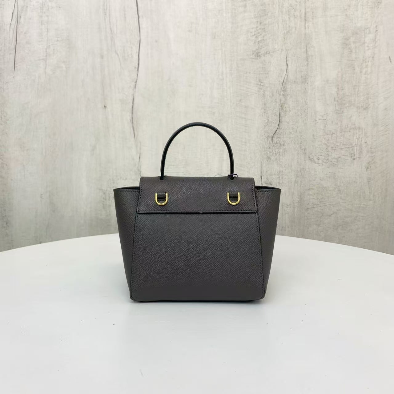 Celine Belt Bag Gray Leather Medium Two-Way