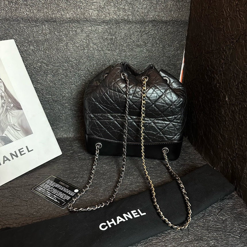 Chanel Black Small Stray Backpack