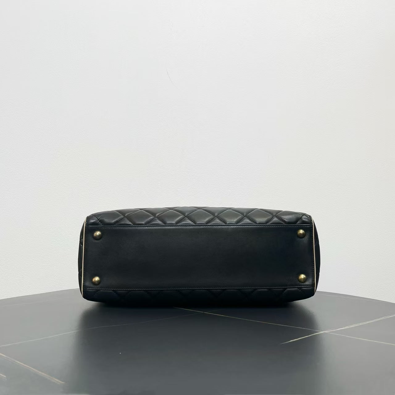 Chanel Black Leather Tote Bag