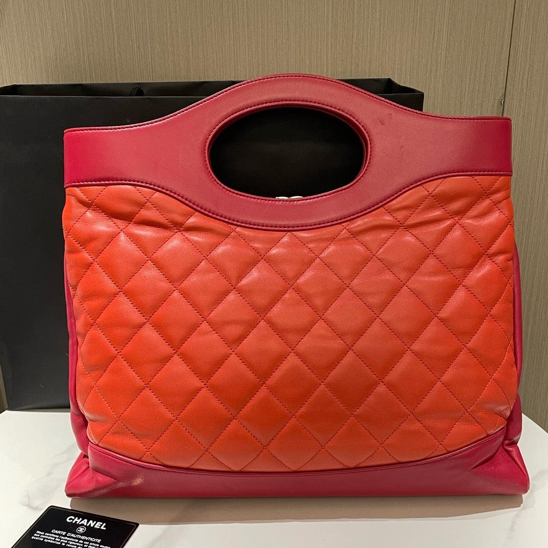 Chanel 31 Bag Red Quilted Leather 26 2018