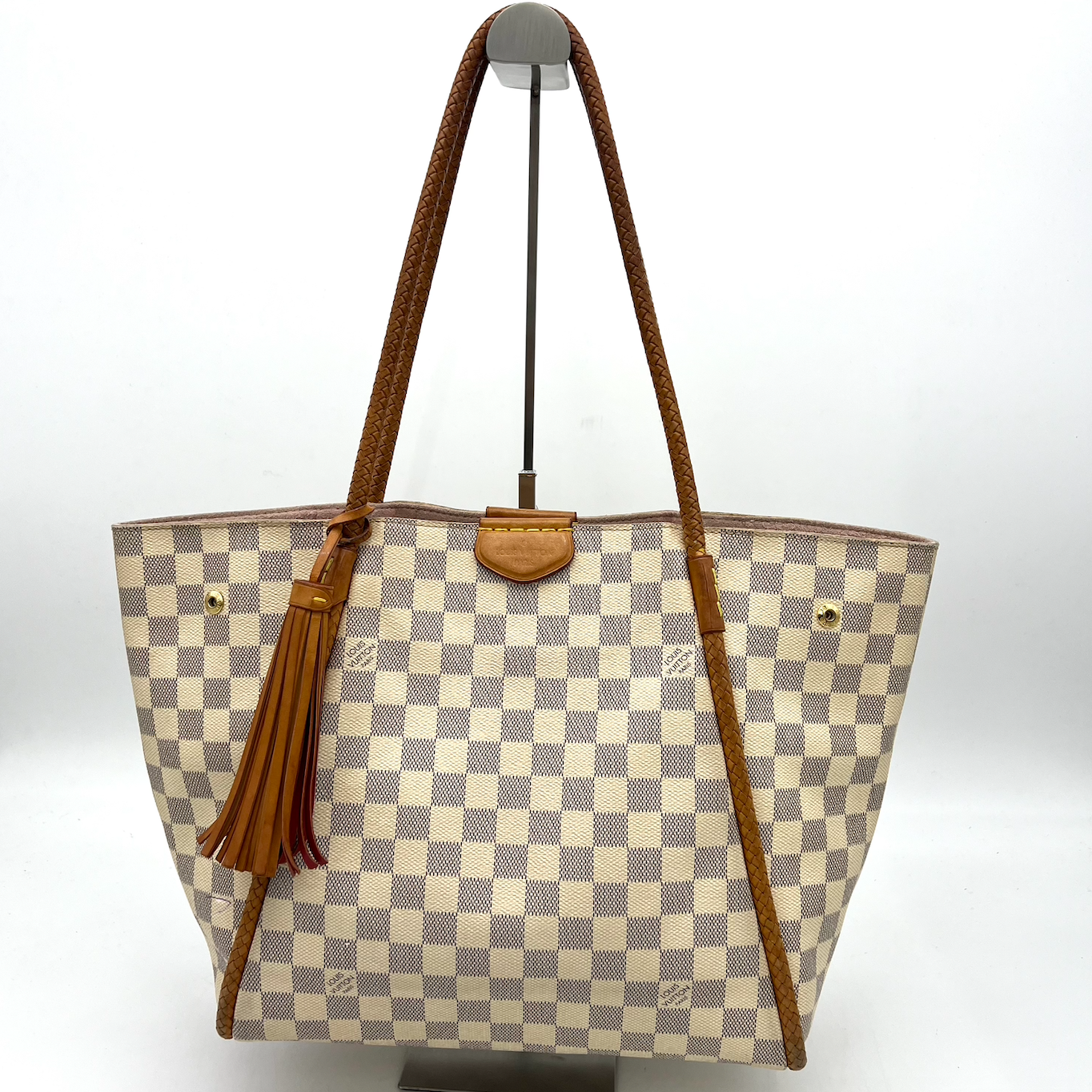 LOUIS VUITTON Damier Azur Propriano Rose Ballerine LA23078