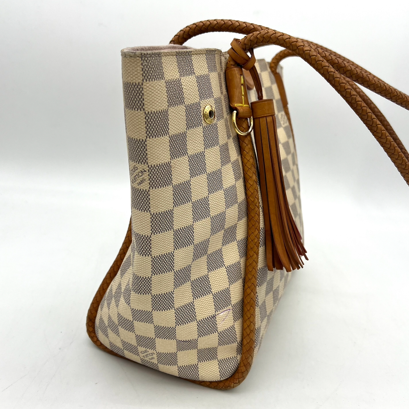 LOUIS VUITTON Damier Azur Propriano Rose Ballerine LA23078