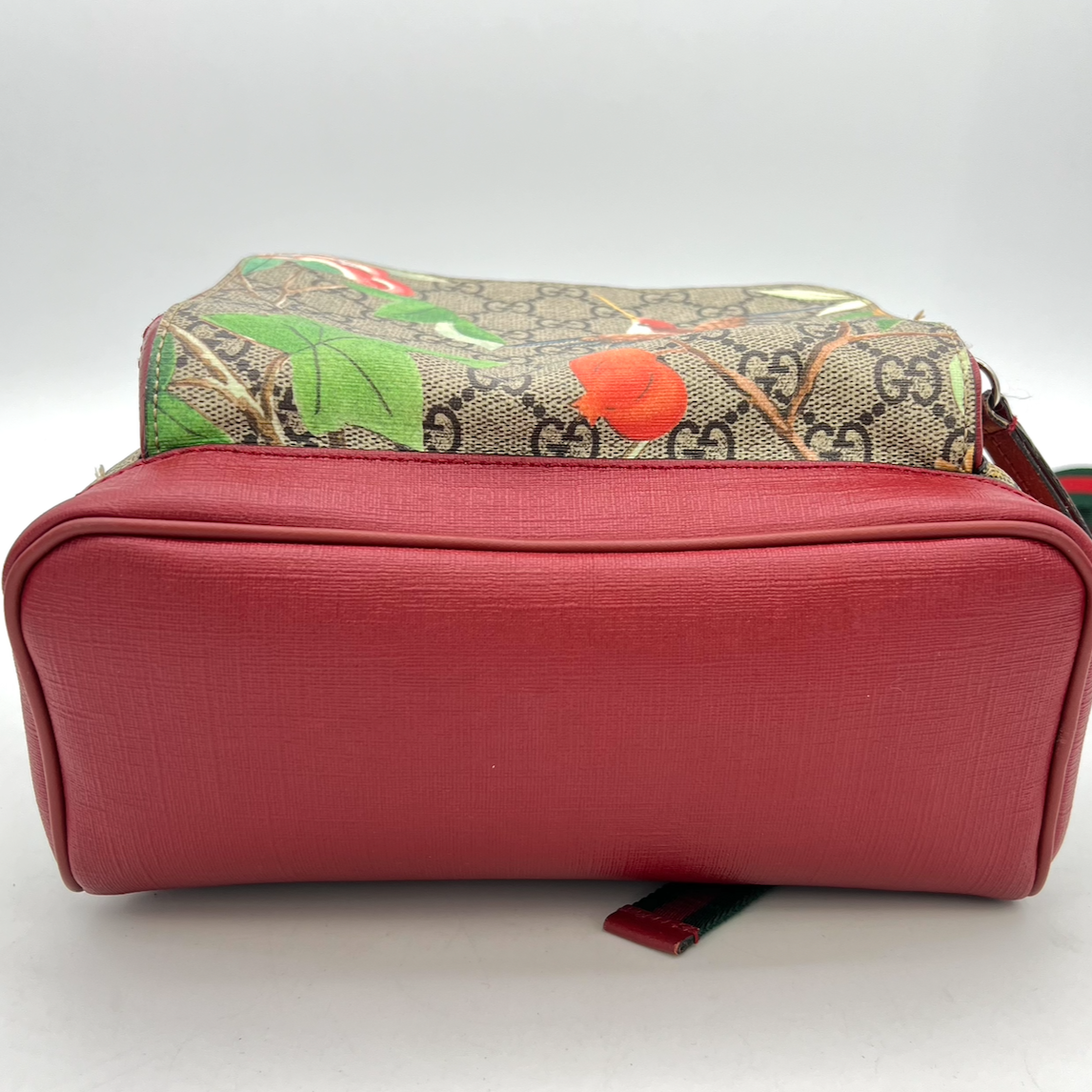 GUCCI Red GG Supreme Canvas Tian Eden Backpack Small LA26013