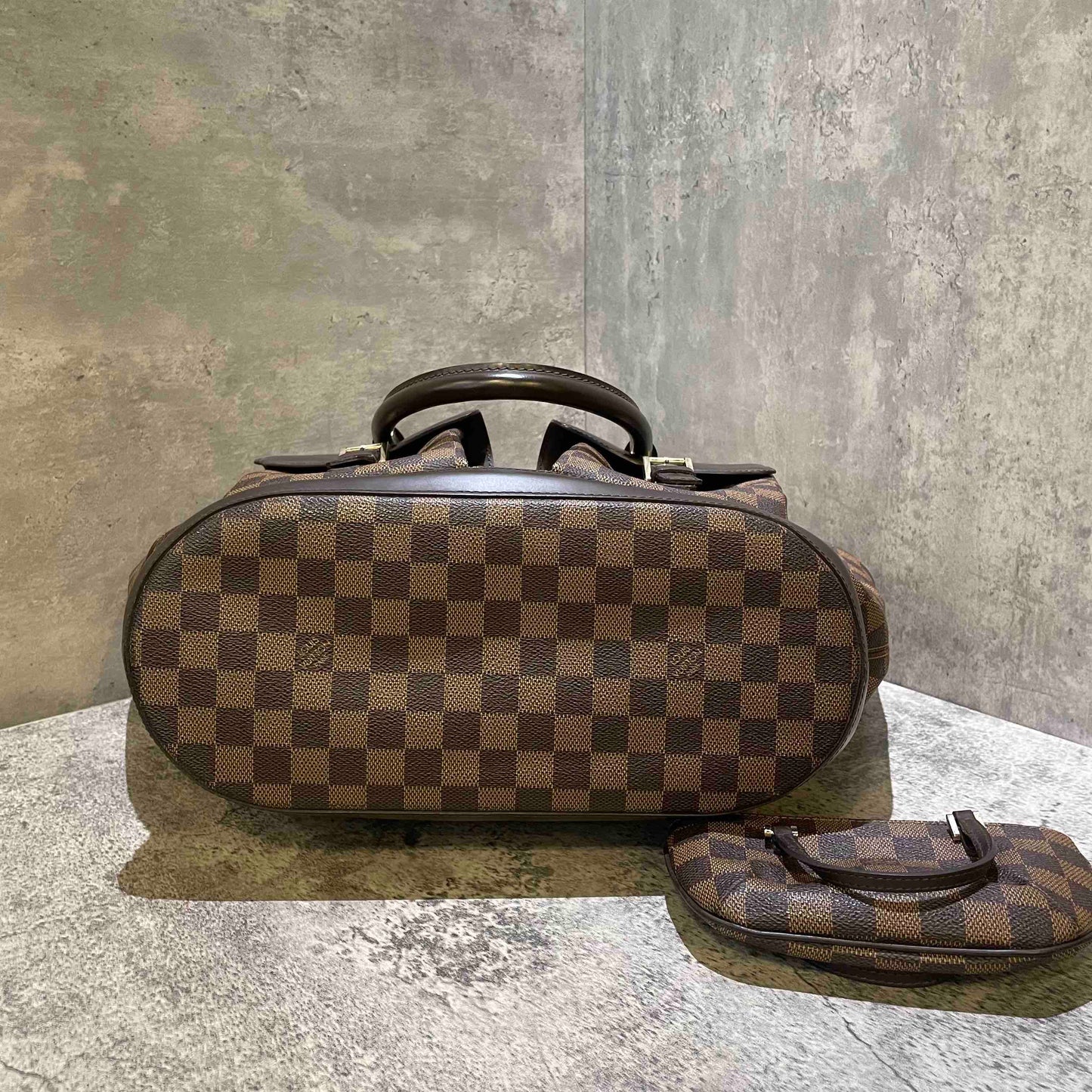 Louis Vuitton Damier Ebene Canvas Tote Bag Large