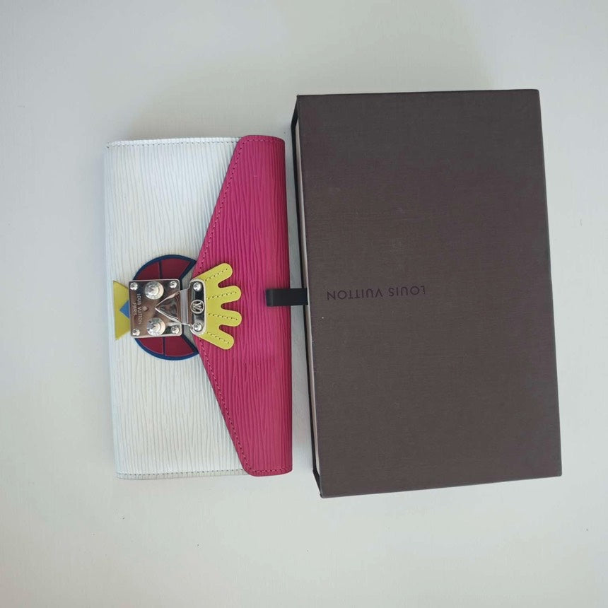 Louis Vuitton Twist Epi Multicolor Wallet with Box