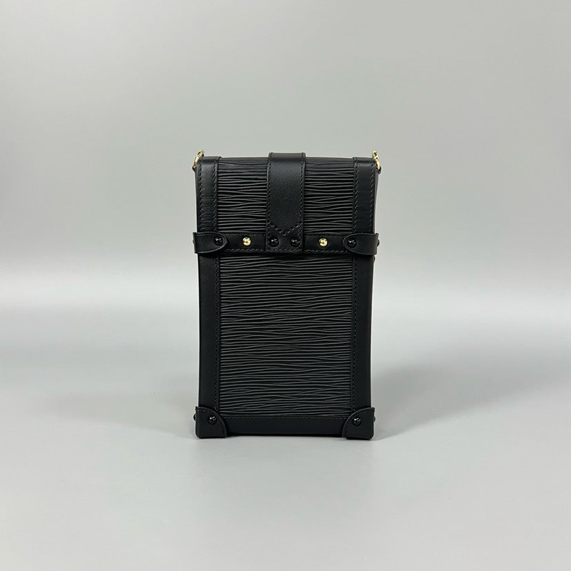 Louis Vuitton Trunk Vertical Phone Bag Black