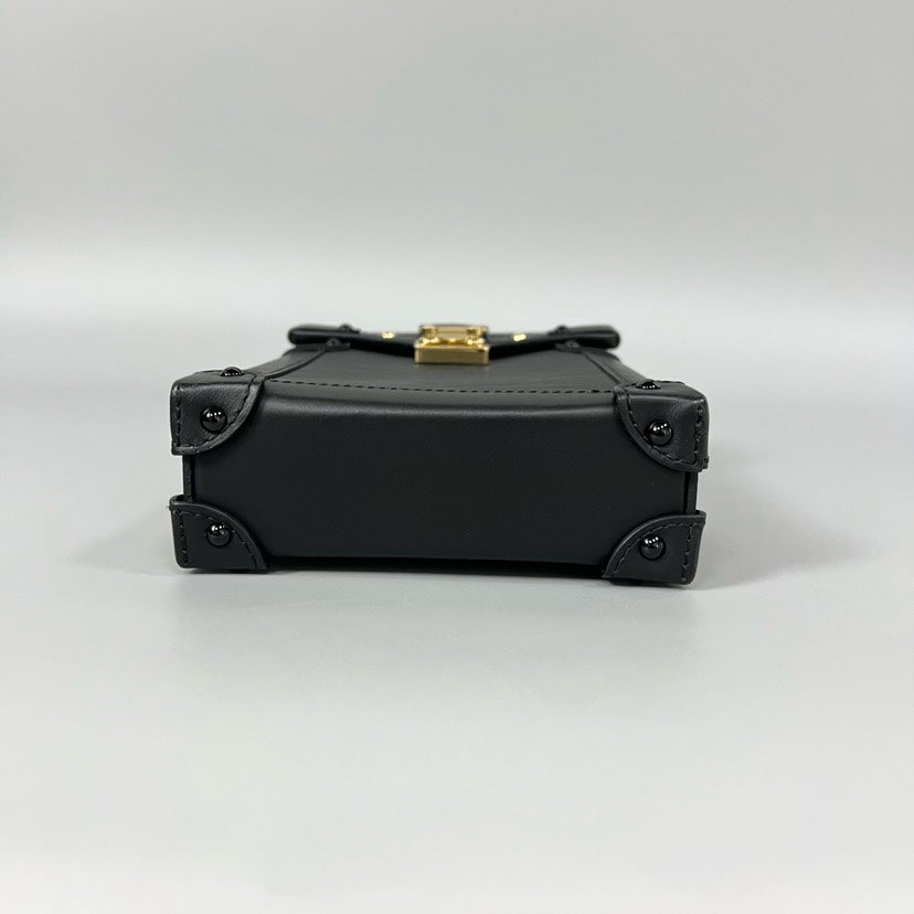 Louis Vuitton Trunk Vertical Phone Bag Black