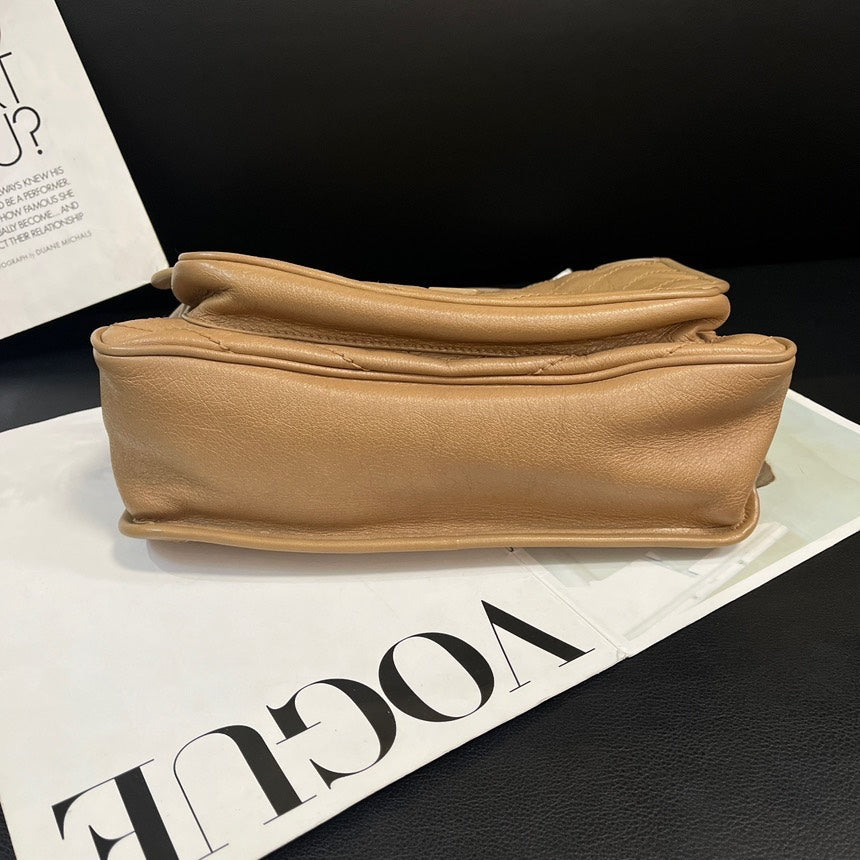 Saint Laurent Medium Niki Crossbody Bag Milk Tea Color