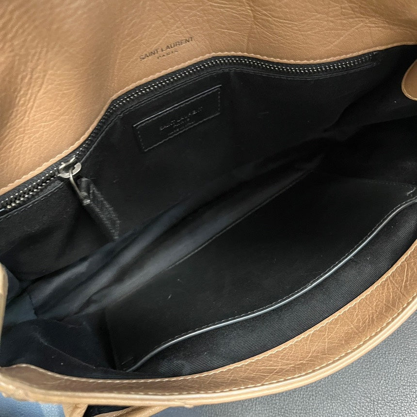 Saint Laurent Medium Niki Crossbody Bag Milk Tea Color