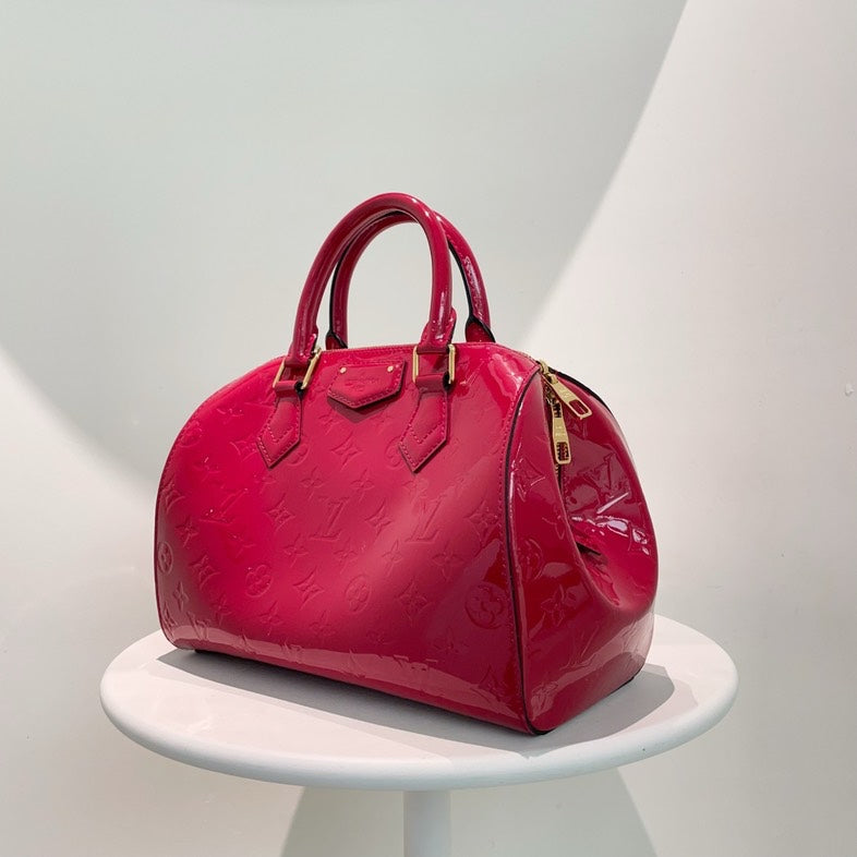 Louis Vuitton Alma PM Amarante Vernis Leather Handbag