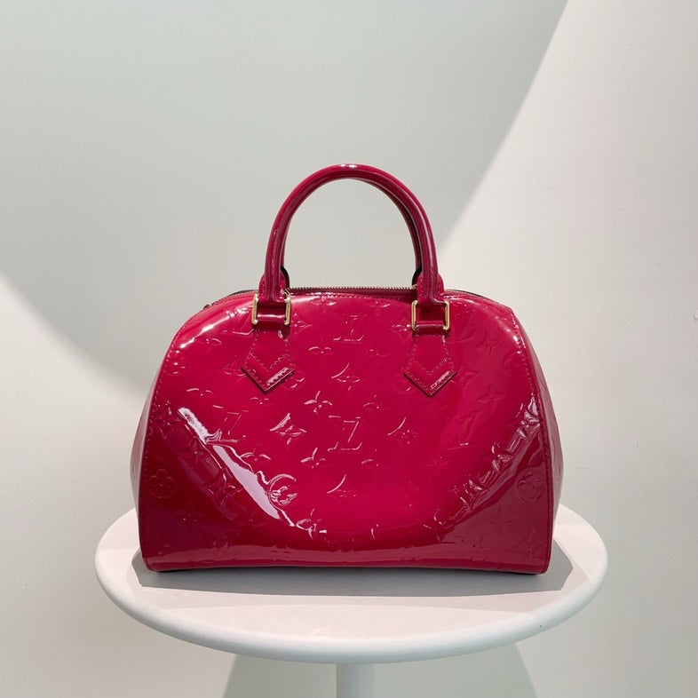 Louis Vuitton Alma PM Amarante Vernis Leather Handbag