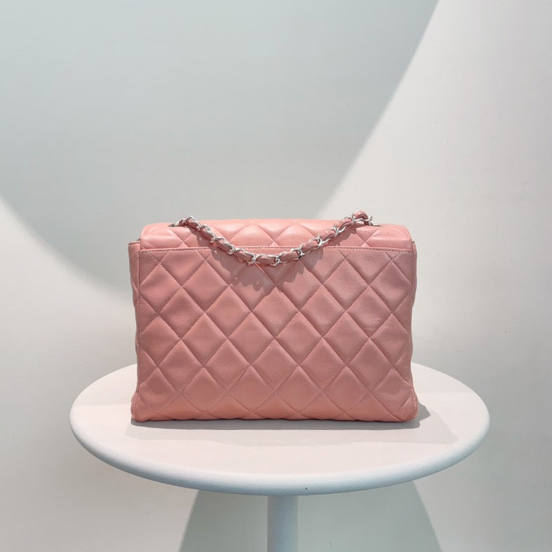 Chanel Pink Quilted Leather Flap Bag