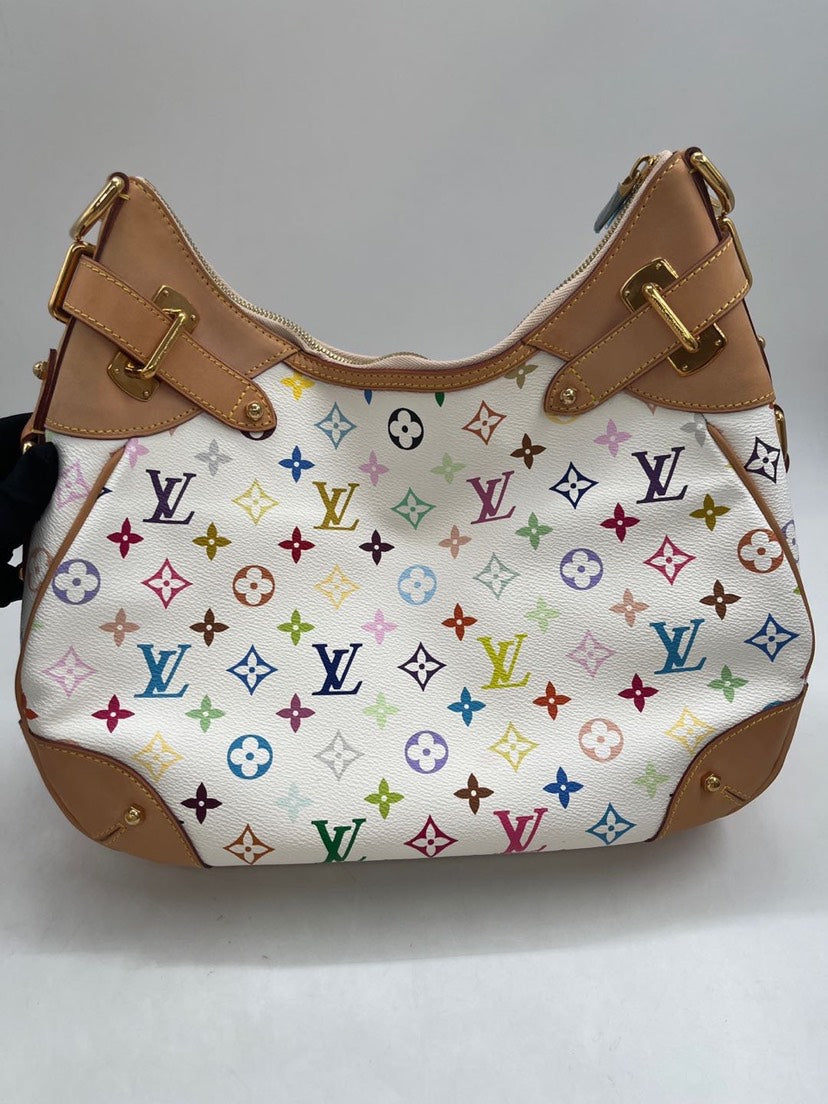 Louis Vuitton Multicolor White Hobo Bag