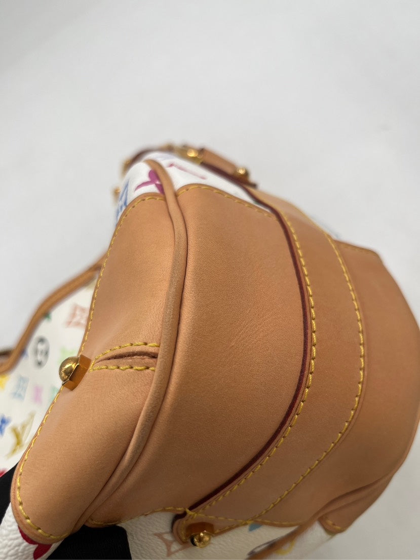 Louis Vuitton Multicolor White Hobo Bag