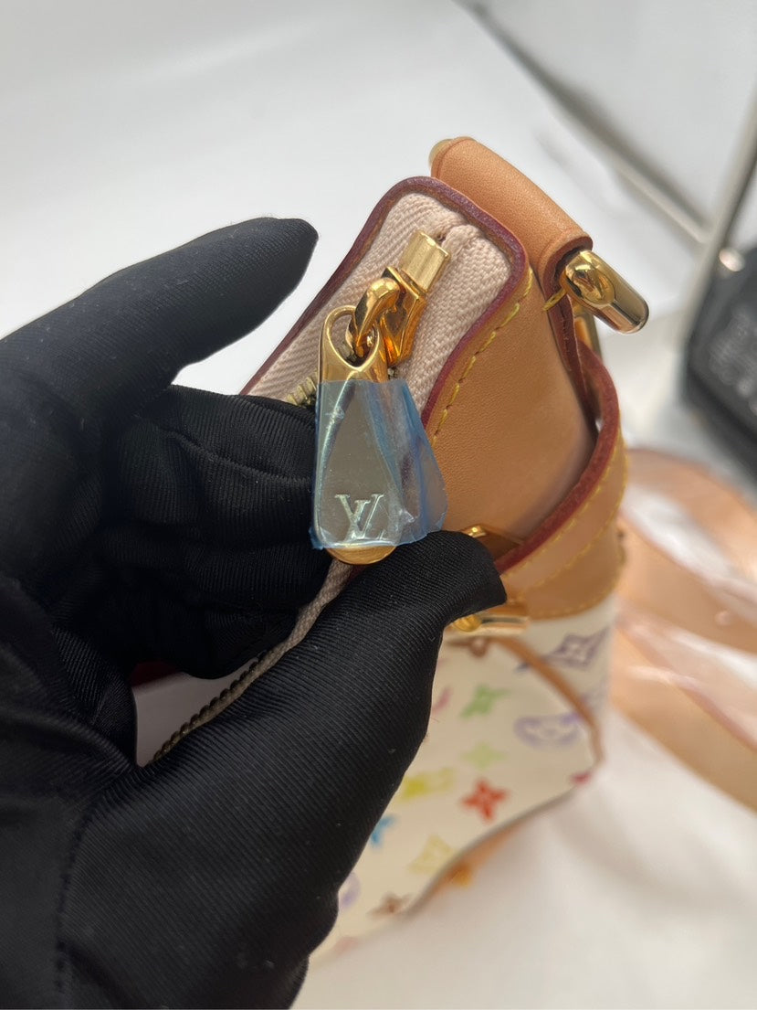 Louis Vuitton Multicolor White Hobo Bag