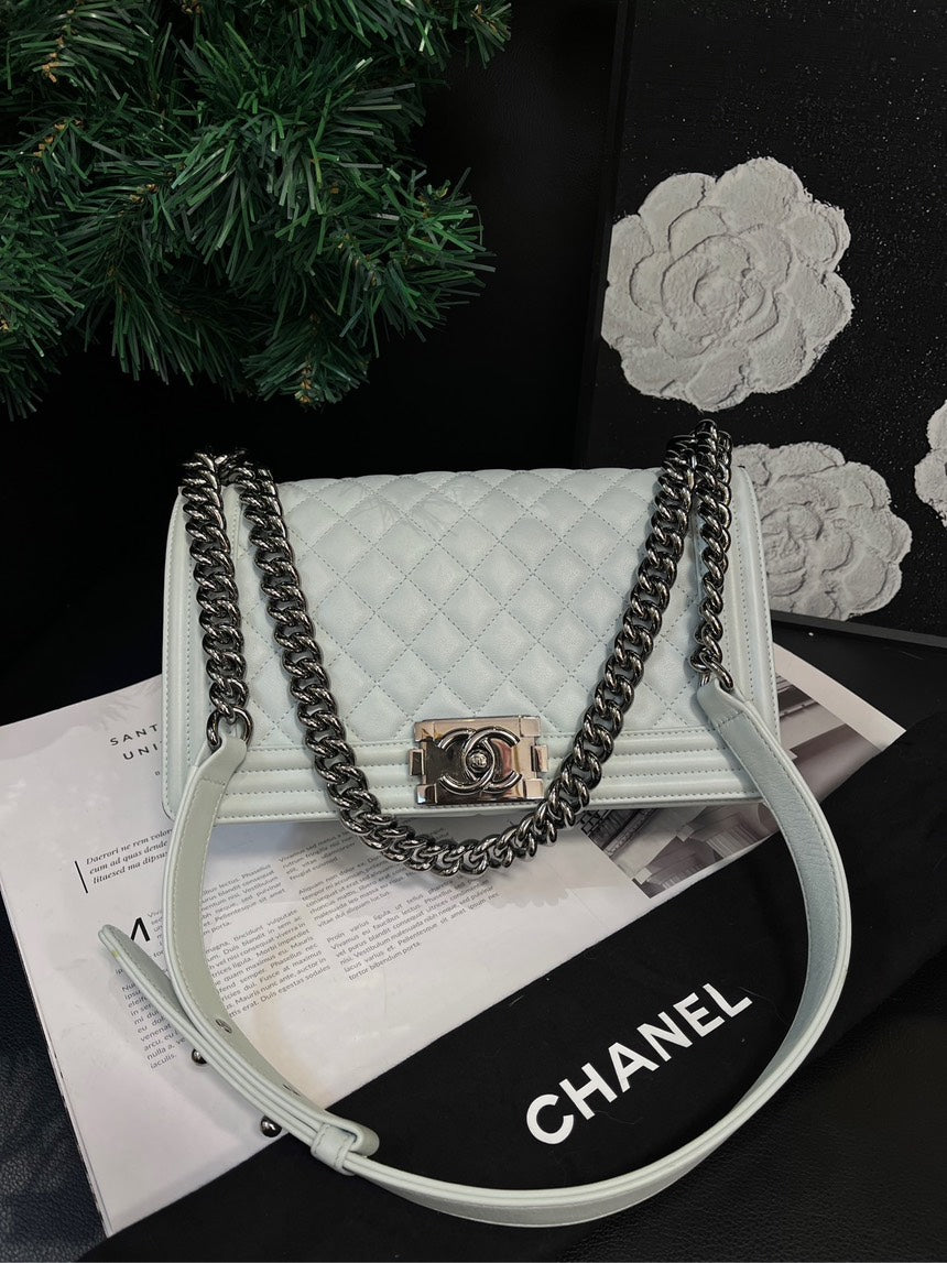 Chanel Glacier Blue Medium Leboy Crossbody Bag
