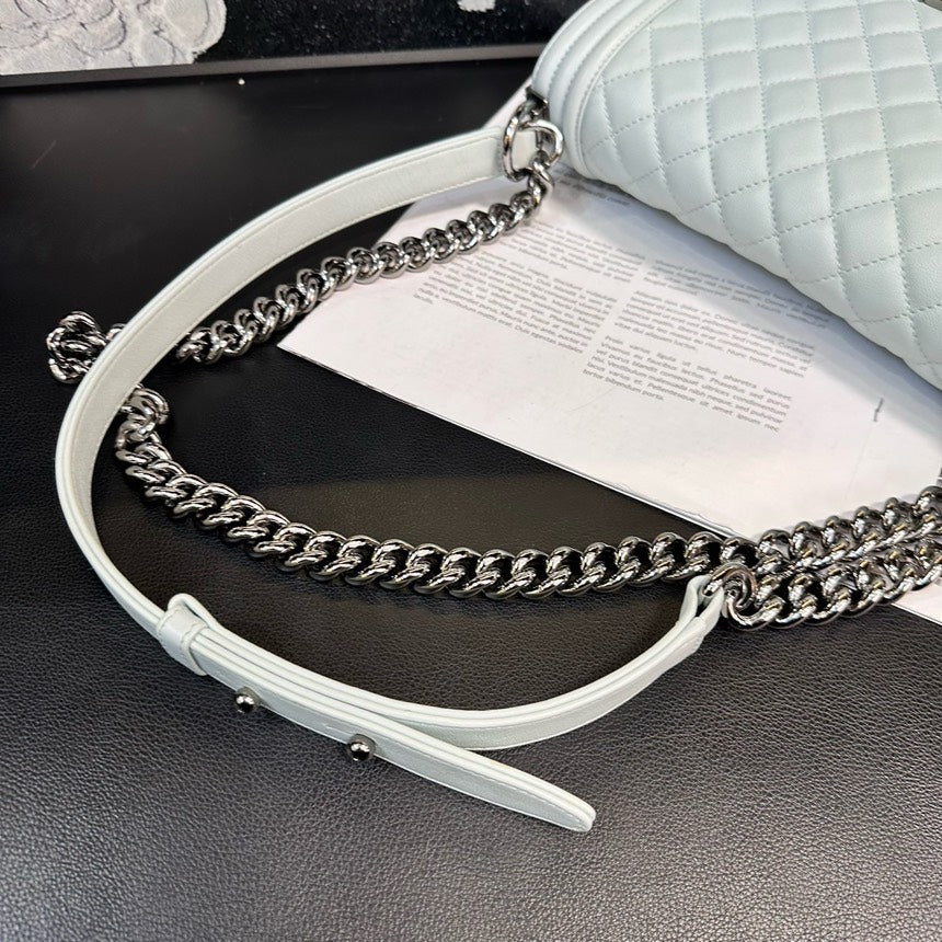 Chanel Glacier Blue Medium Leboy Crossbody Bag