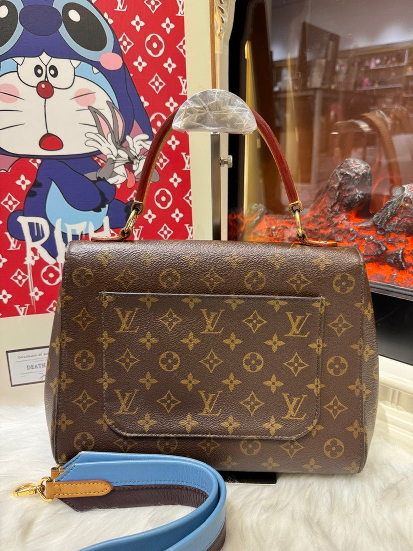 Louis Vuitton Cluny Monogram Brown Canvas Bag With Strap