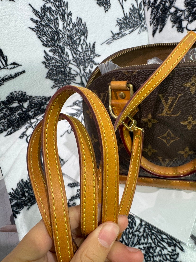 Louis Vuitton Alma BB Monogram Canvas Brown Handbag