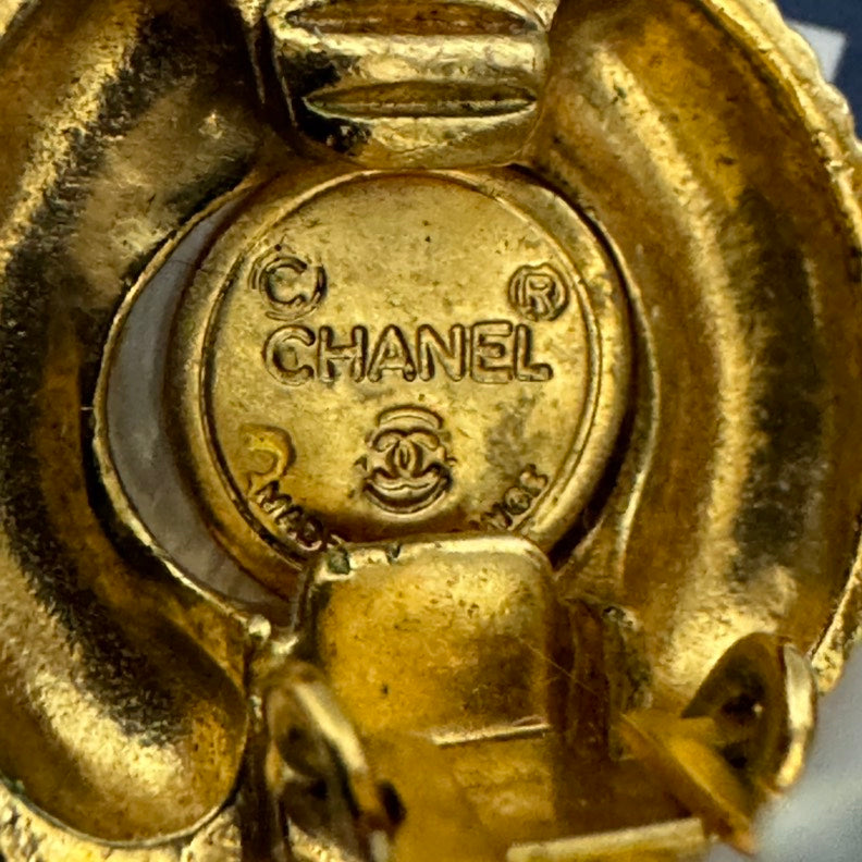 Chanel Gold Clip-On Earrings