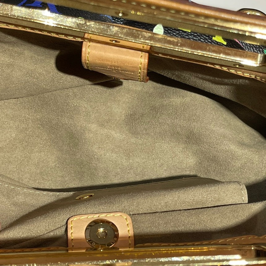 Louis Vuitton Judy Small Black Tricolor Multicolore Chain Handbag