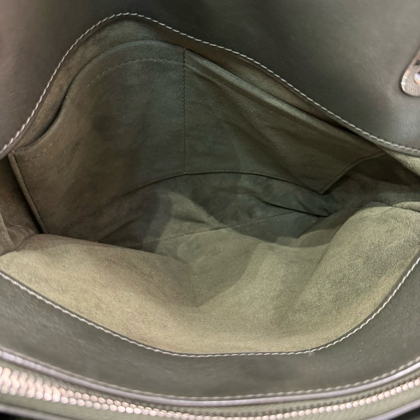 Lv Dark Green Cowhide Moonlight Goddess Series Tote Shoulder Bag