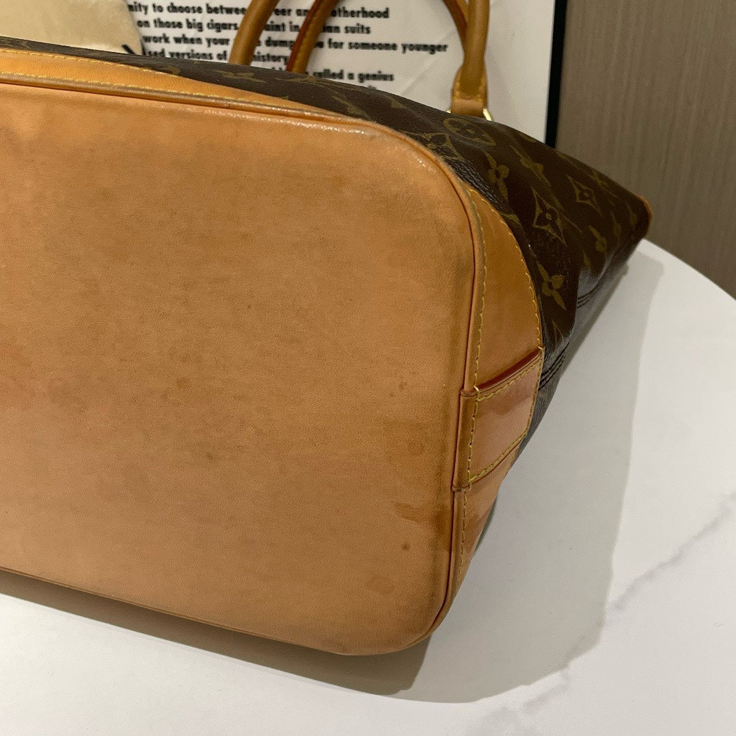 Louis Vuitton Lockit Vertical Monogram Brown Handbag Medium 2006