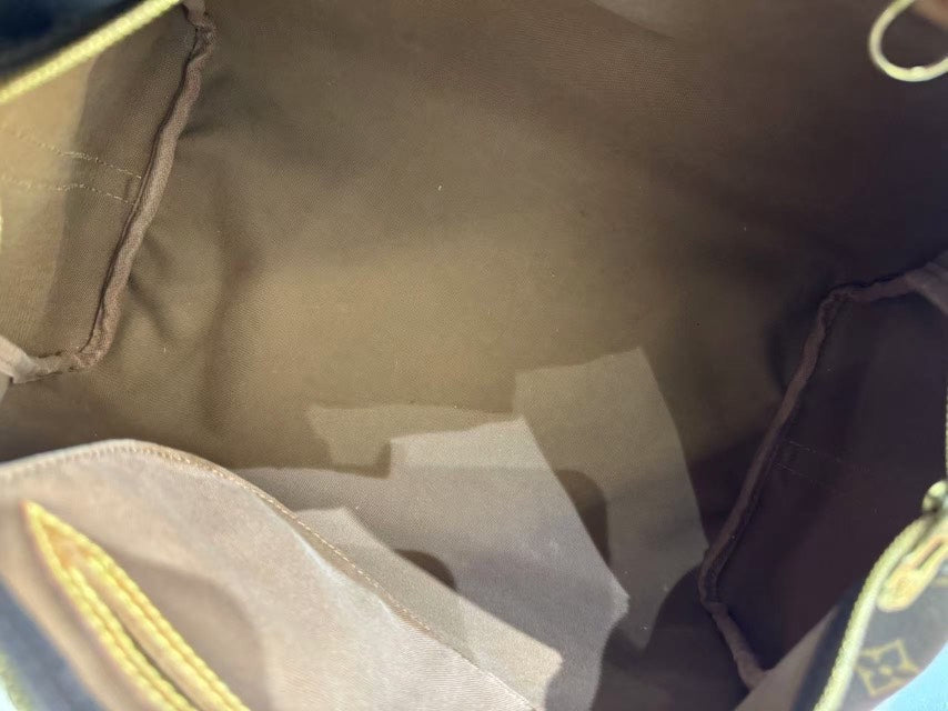 Louis Vuitton Speedy 35 Brown Monogram Canvas Tote with Strap