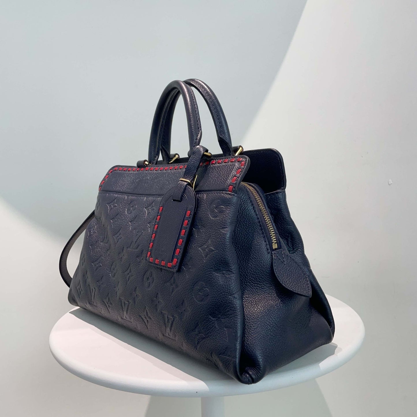 Louis Vuitton Monogram Empreinte Two Way Bag Black Medium