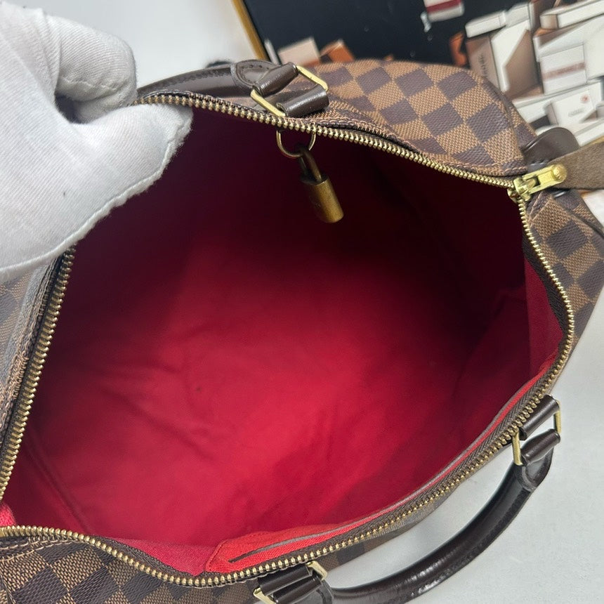 Louis Vuitton Speedy 35 Brown Damier Bag