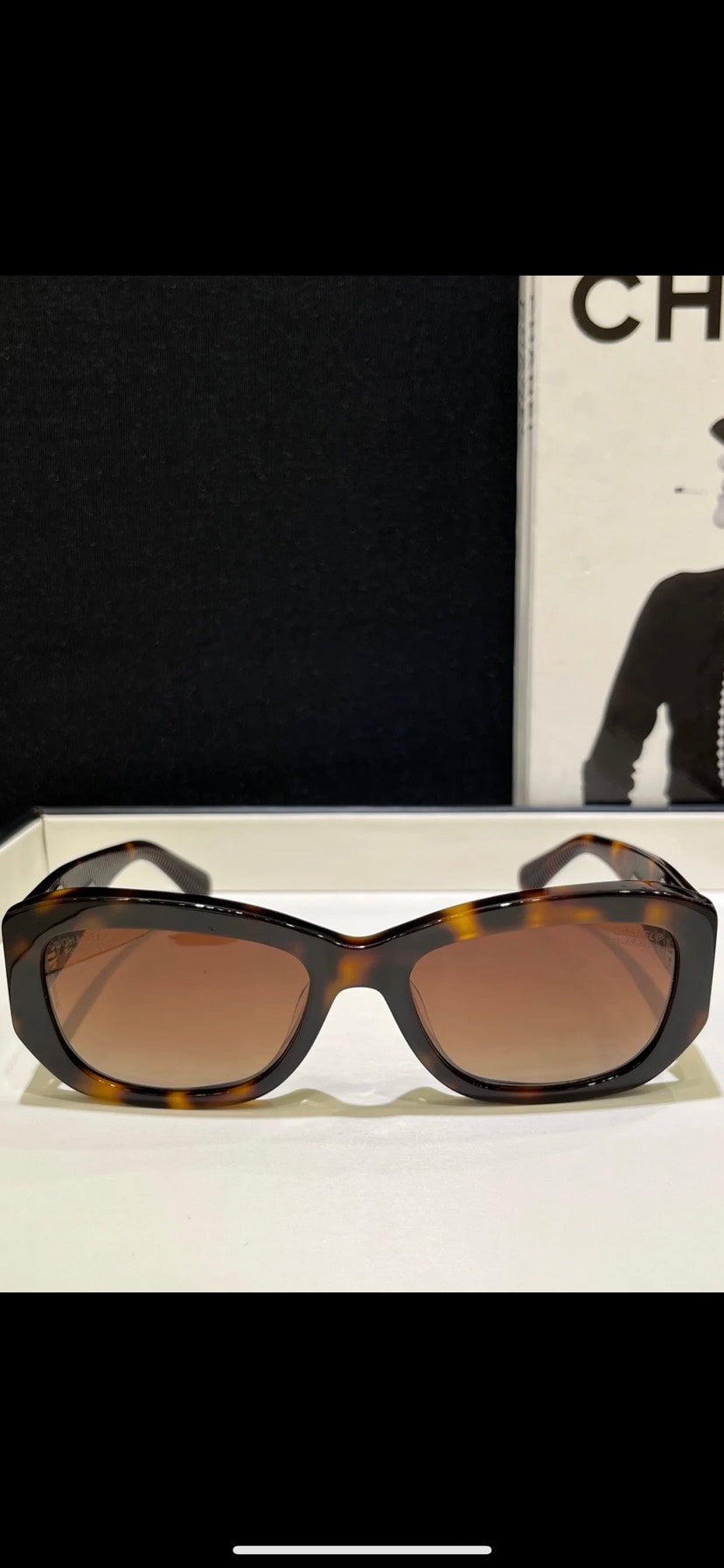 Chanel CH5493 Tortoise Brown Sunglasses Square Frame
