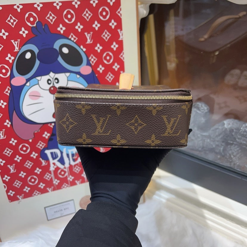 Louis Vuitton Monogram Nice Jewelry Case Brown