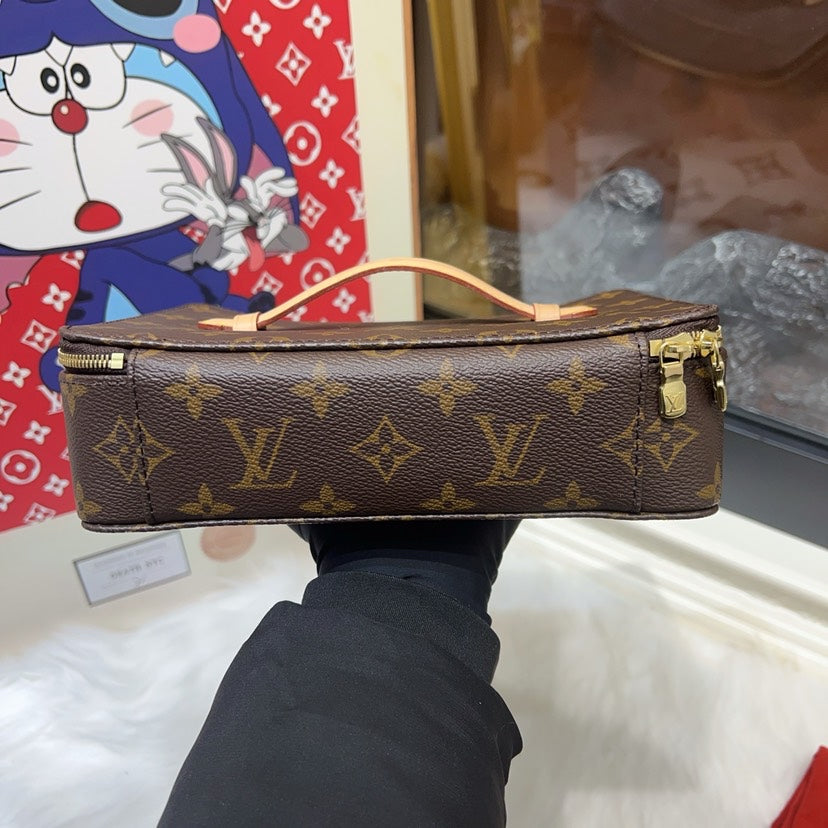 Louis Vuitton Monogram Nice Jewelry Case Brown