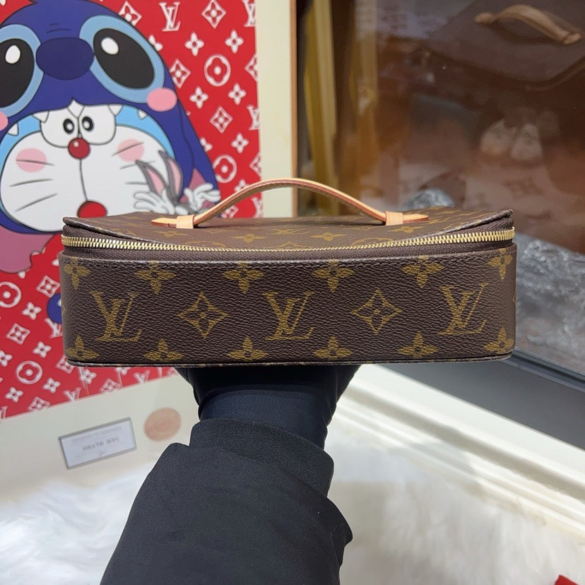 Louis Vuitton Monogram Nice Jewelry Case Brown