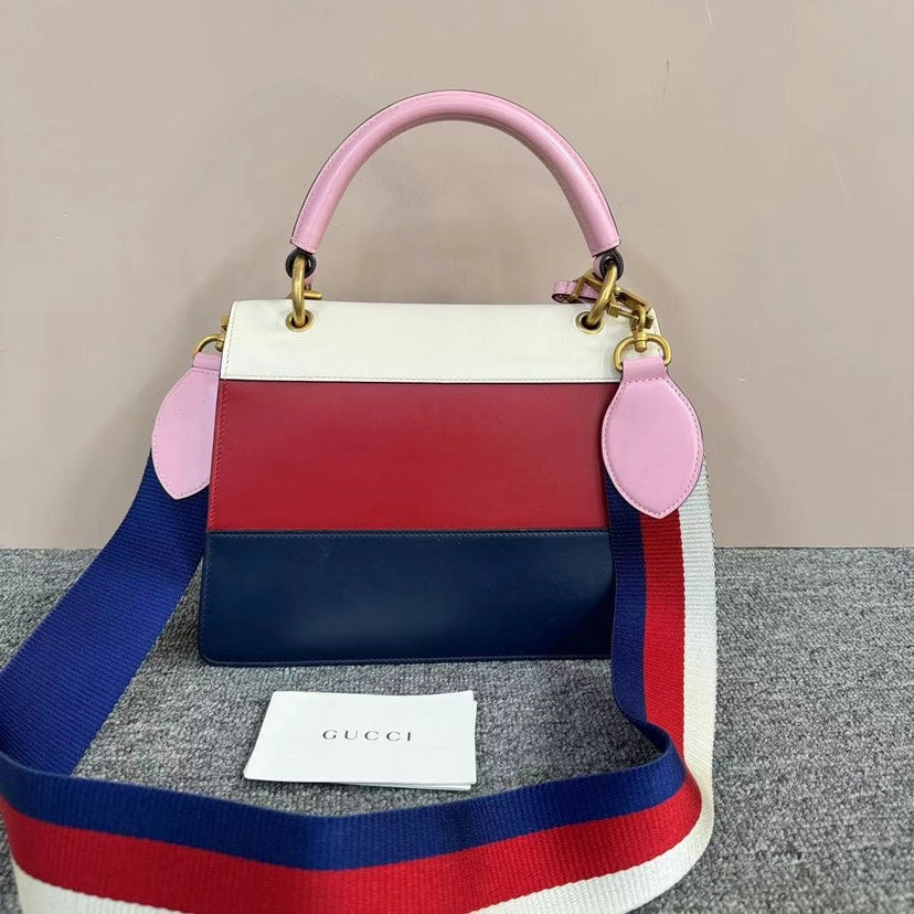 Gucci Queen Margaret Multicolor Leather Handbag Medium