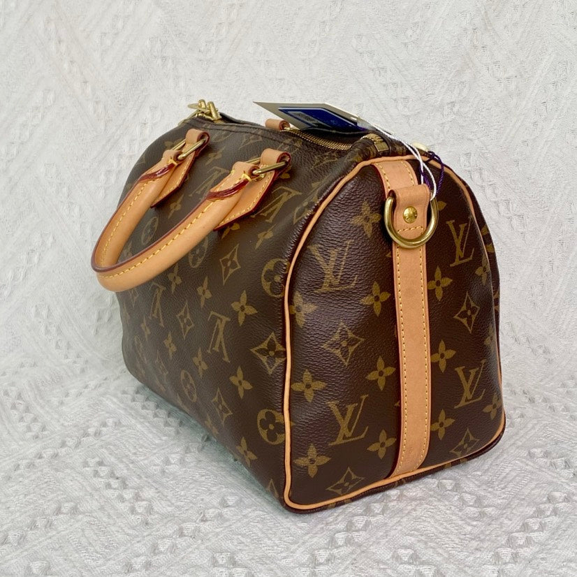 Louis Vuitton Speedy 25 Monogram Brown Canvas Tote Bag