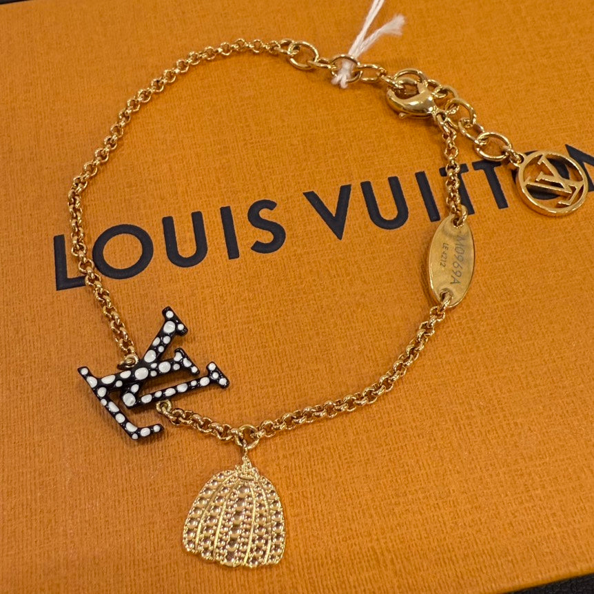 Louis Vuitton Kusama Gold Bracelet 14.5-18.5cm