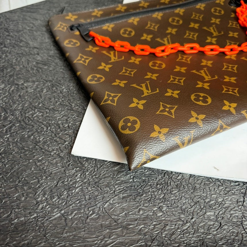 Louis Vuitton Monogram Brown Toiletry Bag 19SS Limited Edition Chain Strap