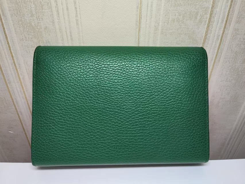 Gucci Dionysus Green Leather WOC Wallet On Chain