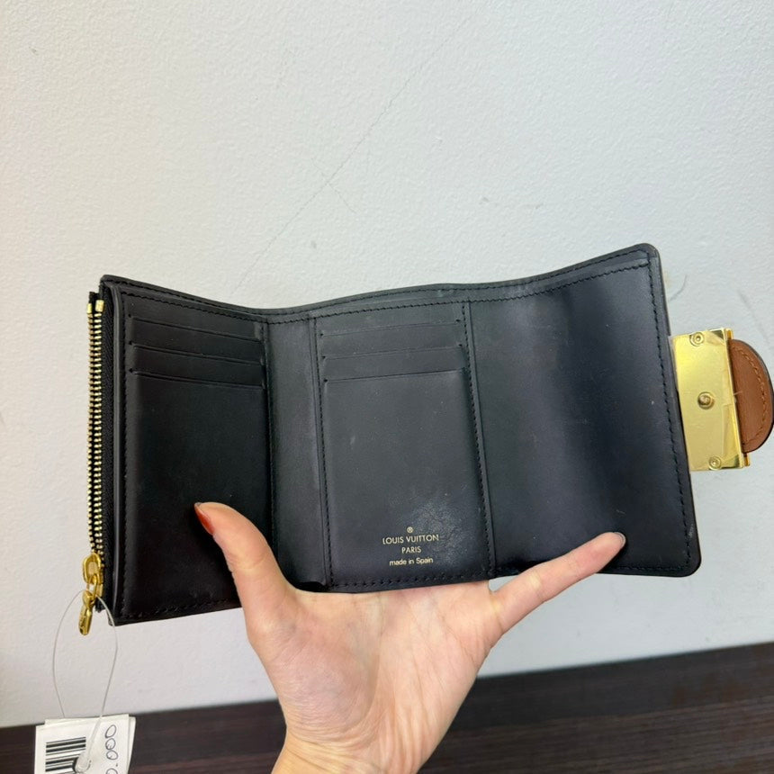 Louis Vuitton Dauphine Brown Monogram Canvas Wallet Small
