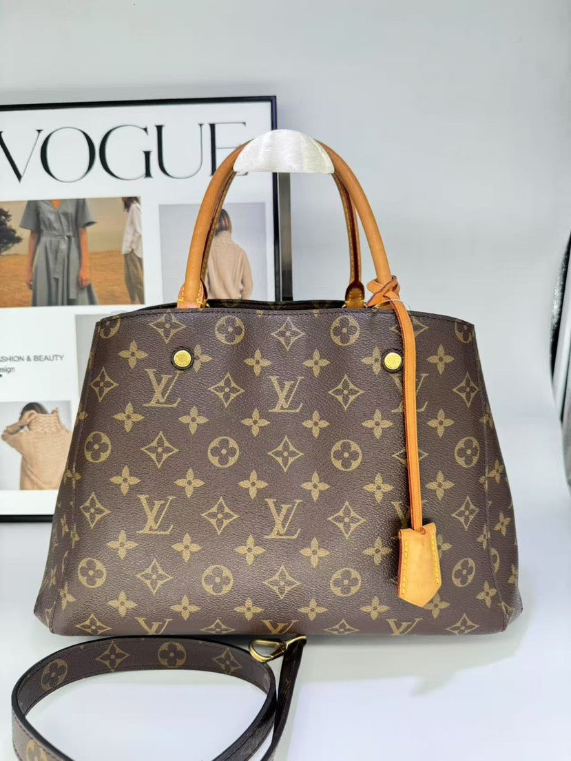 Louis Vuitton Montaigne MM Brown Handbag