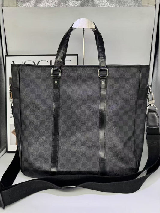 Louis Vuitton Damier Graphite Canvas Tote Bag Black Large
