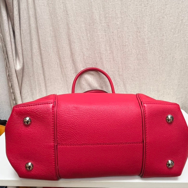 Louis Vuitton Lockit Large Red Leather Handbag