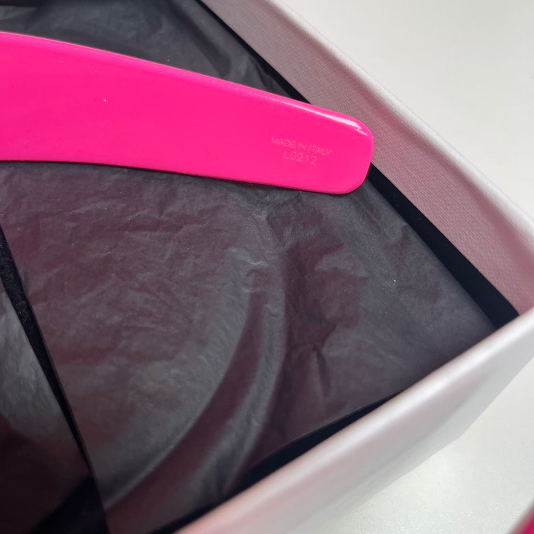 Celine Pink Acetate Hairpin Large