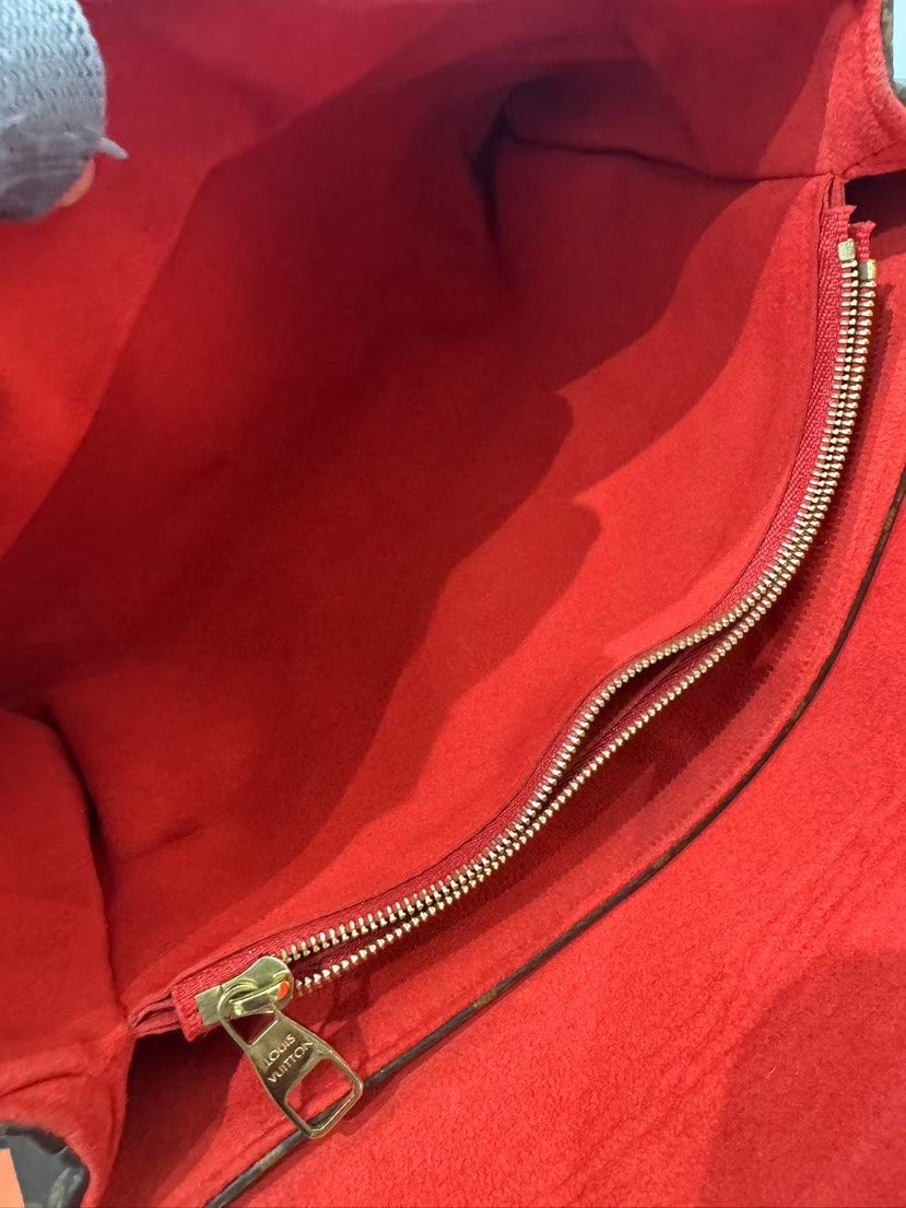 Louis Vuitton Lockme Chain Monogram Canvas Red Small Bag