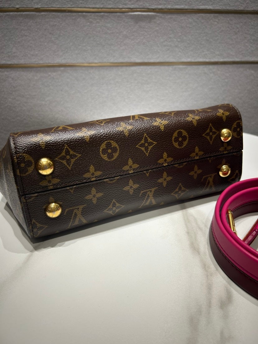 Louis Vuitton Cluny BB Monogram Canvas Pink Top Handle Bag